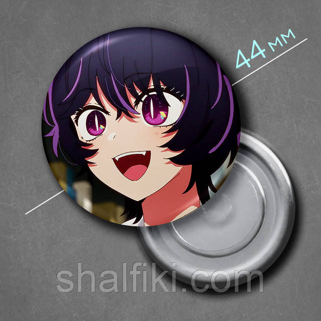 "Абіко Самедзіма (Дитина улюбленця / My Favorite Idol)" магніт круглий Ø44 мм, фото 1