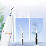 Ультразвуковий скалер з 2 насадками для видалення зубного каменю та догляду за ротовою порожниною акумуляторний, фото 4