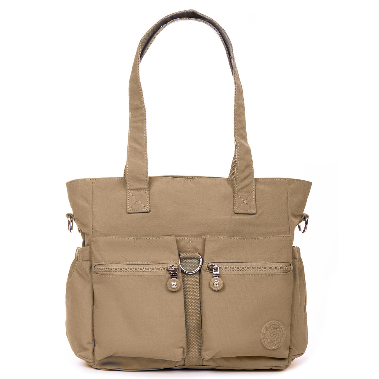 Сумка жіноча Текстиль поліамід 3755 коричневий.Купити жіночу сумку гуртом і в роздріб в Одесі 7 км, фото 1