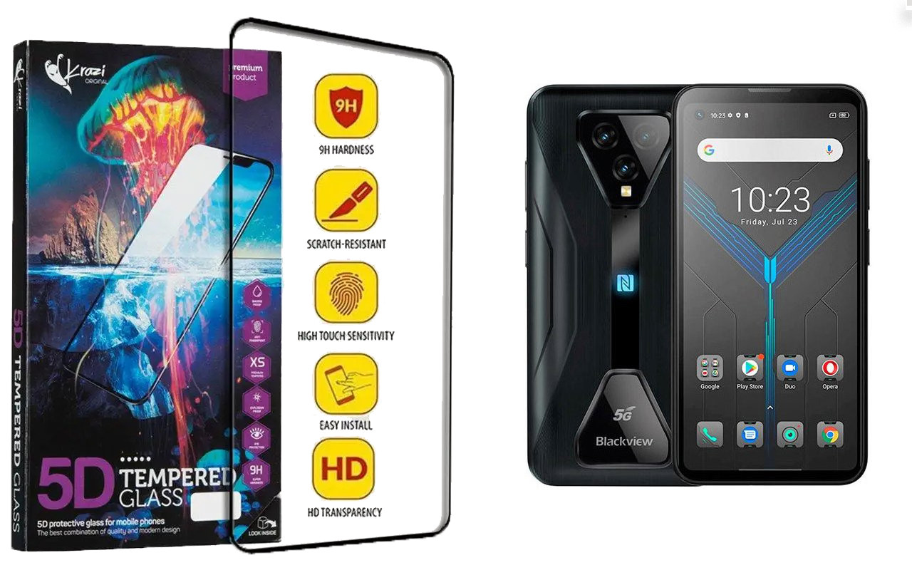 Захисне скло Krazi 5D для Blackview BL5000, BL5000 5G, фото 1