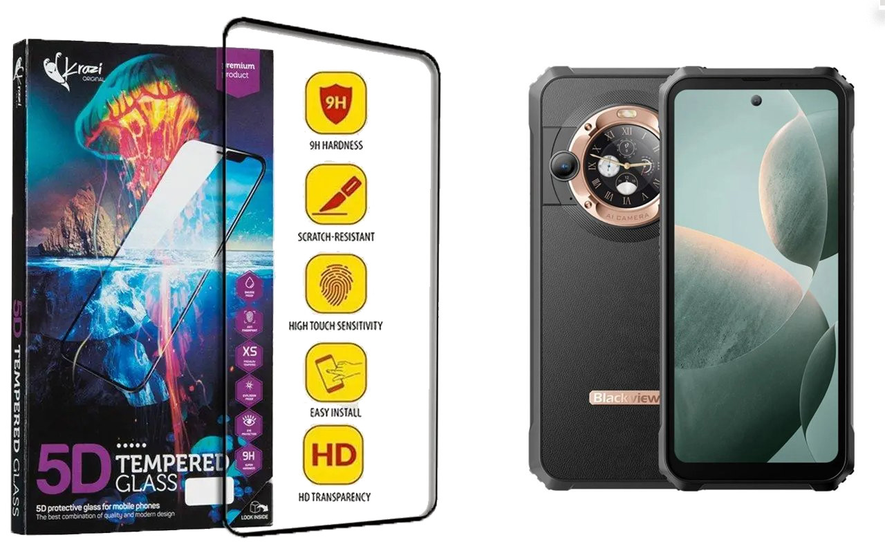 Захисне скло Krazi 5D для Blackview BL9000, фото 1