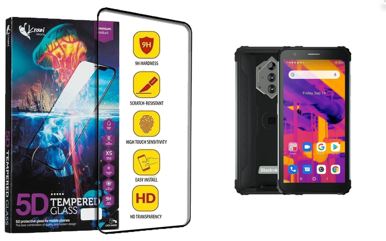 Захисне скло Krazi 5D для Blackview BV6600, BV6600 Pro, BV6600E, фото 1