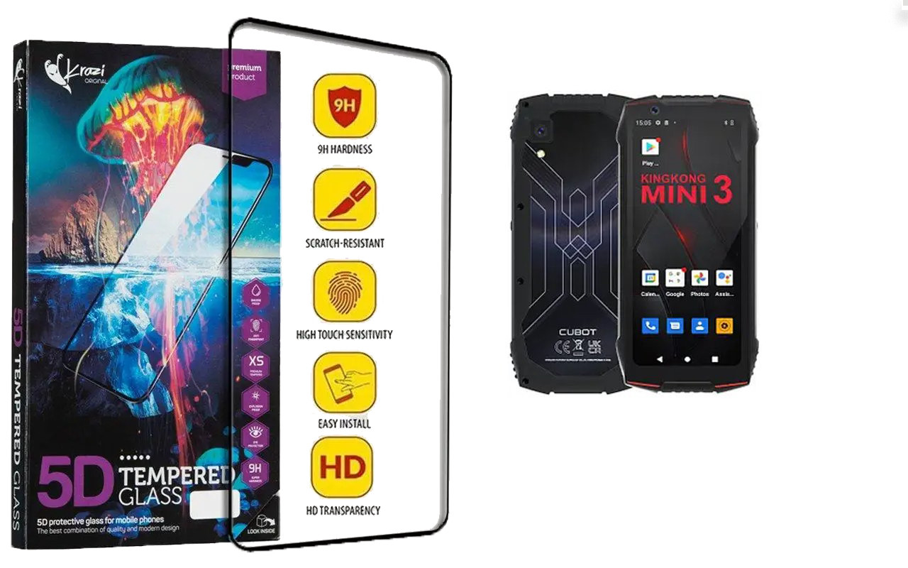 Захисне скло Krazi 5D для Cubot King Kong Mini 3, фото 1