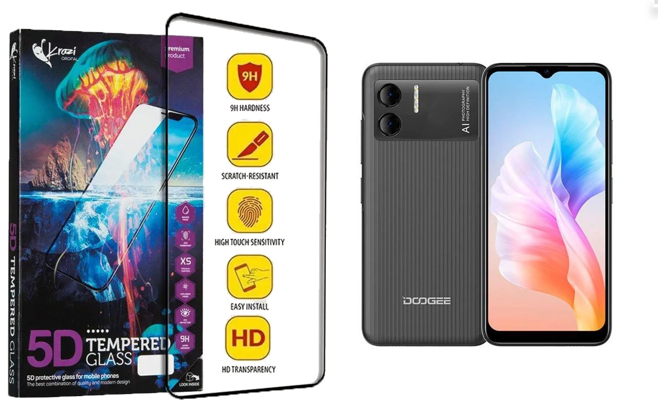 Захисне скло Krazi 5D для DOOGEE X98, DOOGEE X98 Pro, фото 1