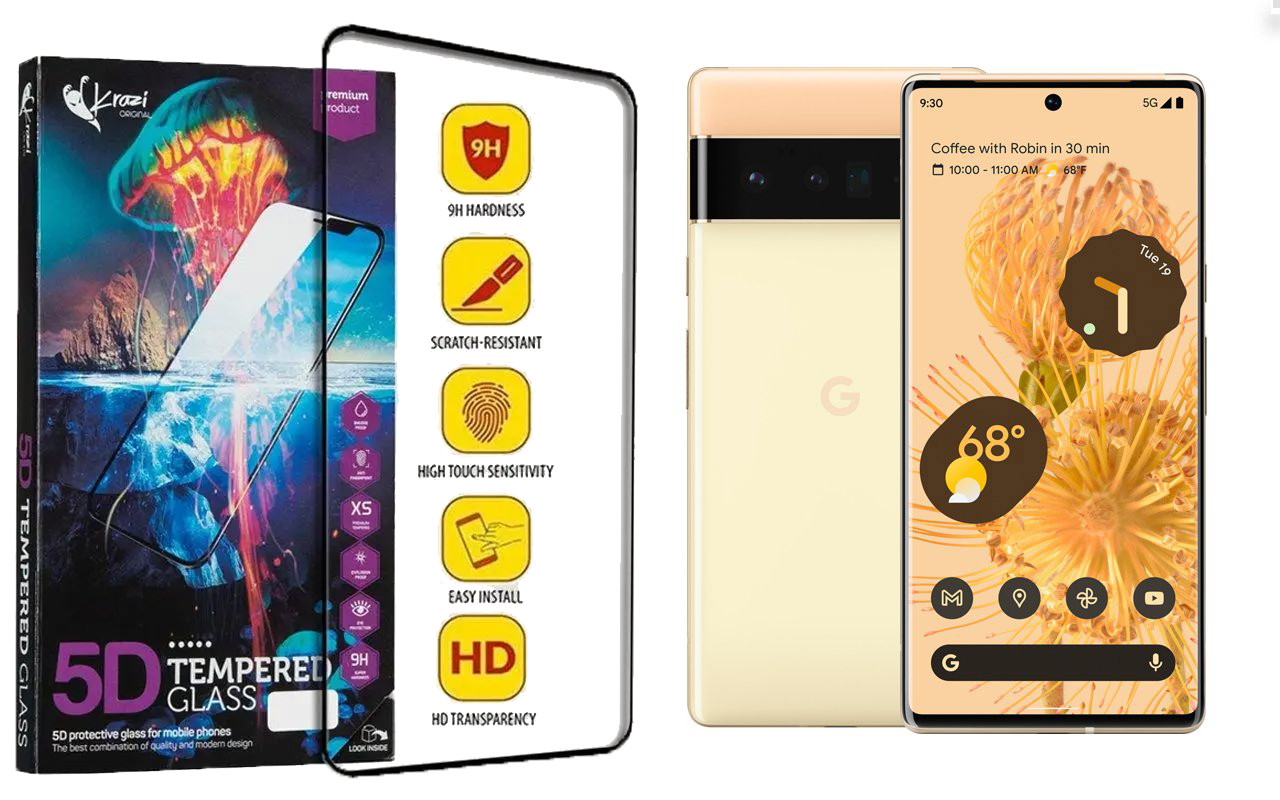 Захисне скло Krazi 5D для Google Pixel 6a, фото 1
