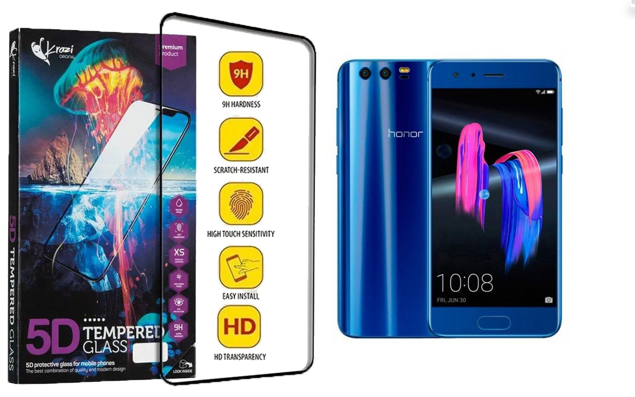 Захисне скло Krazi 5D для Honor 9, 9 Lite, 9X, фото 1
