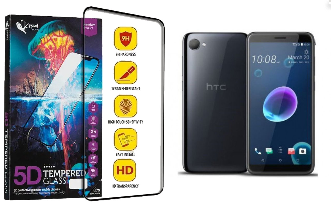 Захисне скло Krazi 5D для HTC DESIRE 12, DESIRE 12S, фото 1