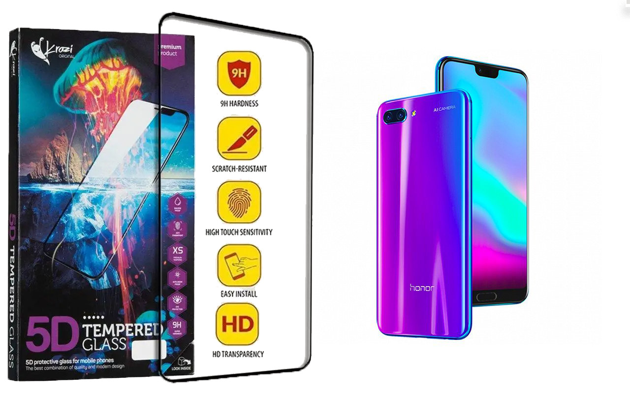 Захисне скло Krazi 5D для Huawei Honor 10, фото 1