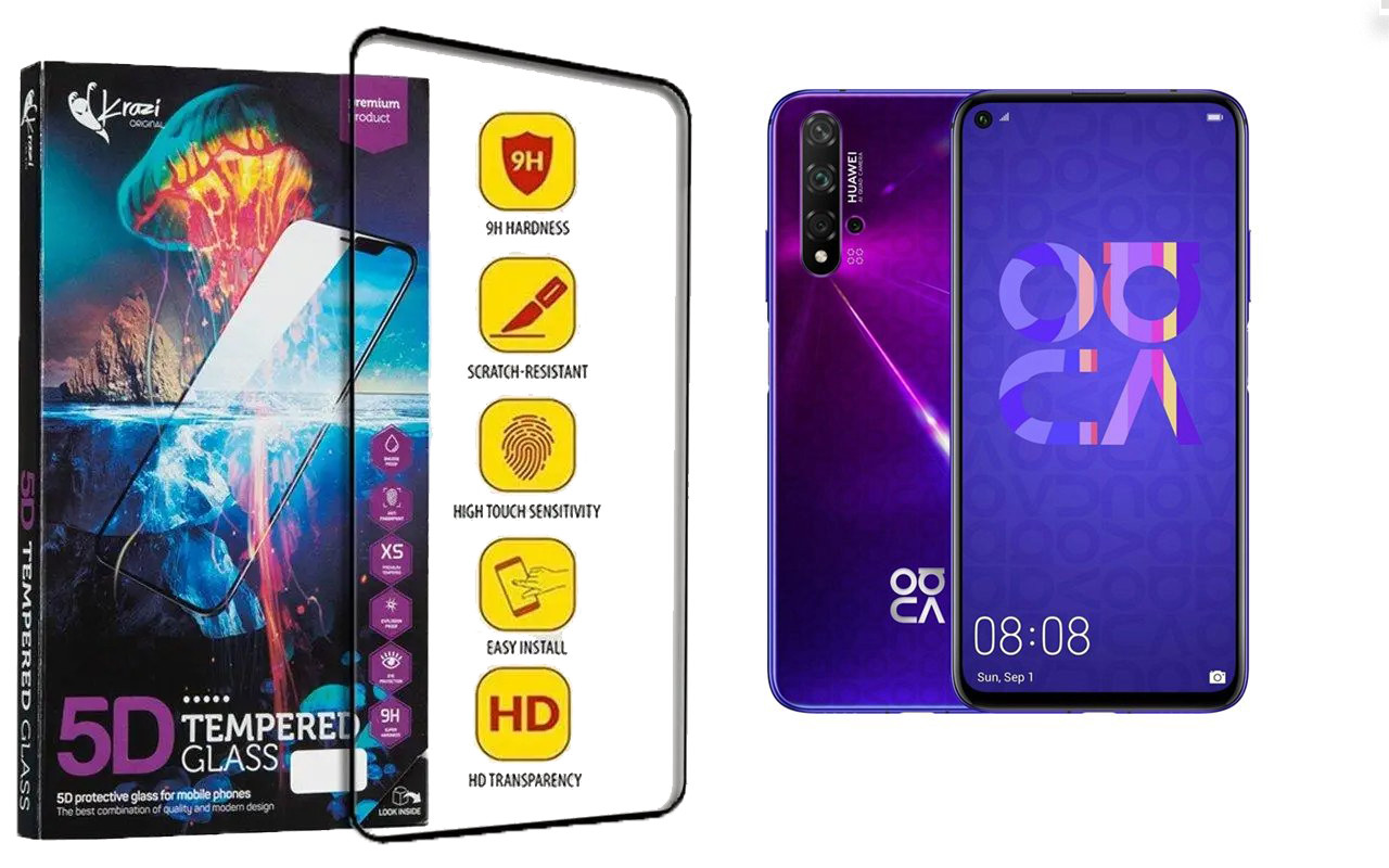 Захисне скло Krazi 5D для Huawei Nova 5T, фото 1
