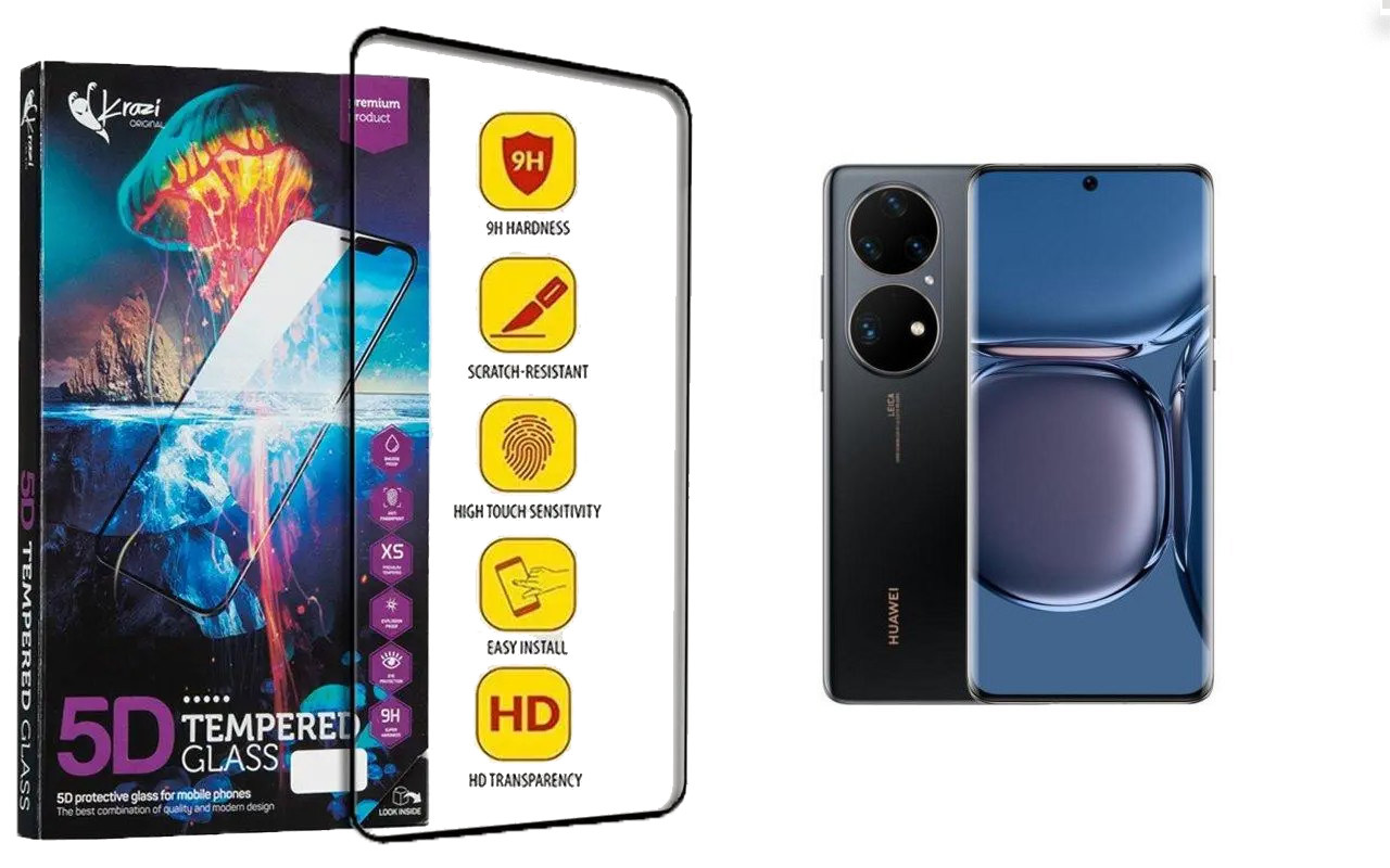 Захисне скло Krazi 5D для HUAWEI P50 Pro, фото 1