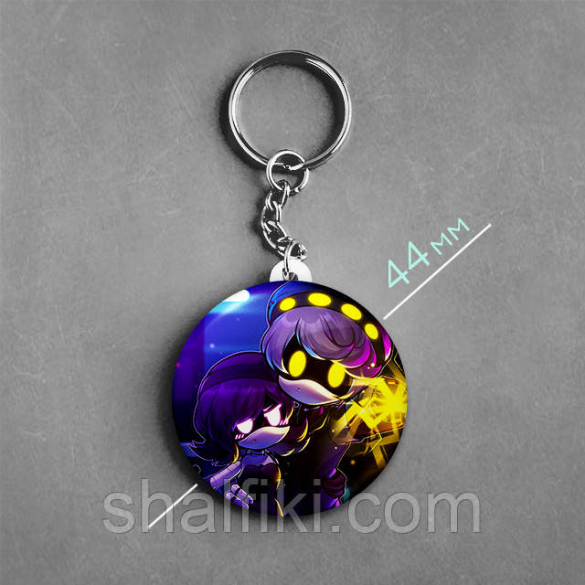 "Узі та Ен (Дрони-вбивці / Murder Drones)" брелок круглий Ø44 мм, фото 1