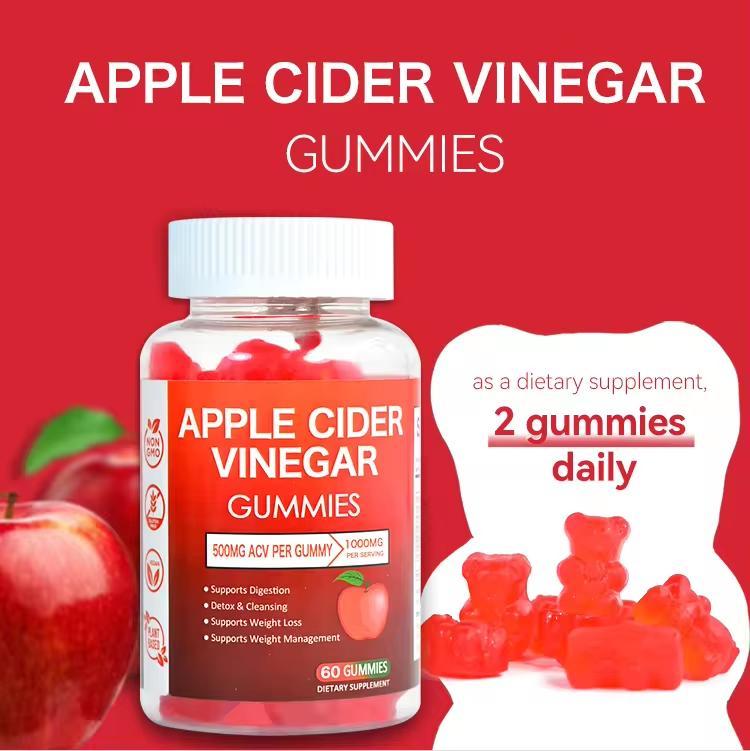 Яблучний оцет жувальні цукерки для схуднення Apple Cider Vinegar 60 шт