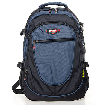 Рюкзак Міський нейлон Power In Eavas 9607 black-blue.Купити рюкзак міським гуртом і в роздріб в Україні
