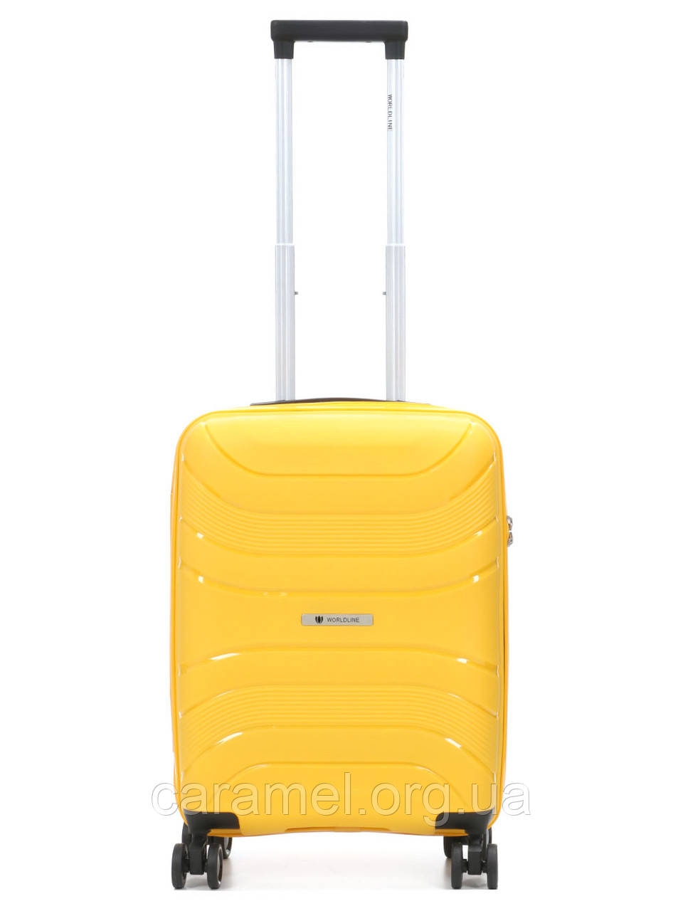 Валіза мала S поліпропілен жовта 54x38x22см/40л/2.6кг/Worldline 288, фото 1