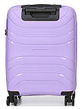 Валіза мала S поліпропілен лаванда 54x38x22см/40л/2.6кг/Worldline 288, фото 3