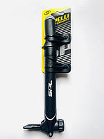 Насос велосипедний SPELLI. Вело насос компактний. Насос для велосипеда з кріпленням на раму.