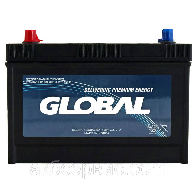 Автомобільний акумулятор GLOBAL Asia SMF 100Ah, 860A, L+ (SMF M31-114), фото 1