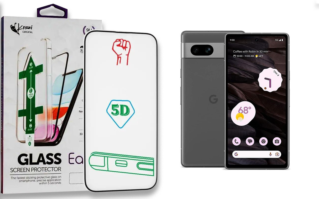 Захисне скло Krazi Eazy для Google Pixel 7a, фото 1