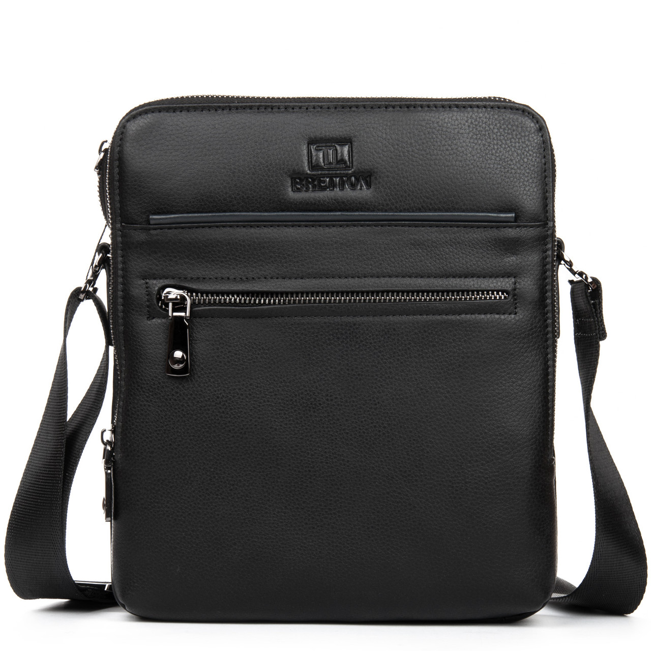 Сумка Чоловіча Планшет шкіра BRETTON 1615-3 black.Музькі сумки-планшети гуртом і в роздріб в Україні.