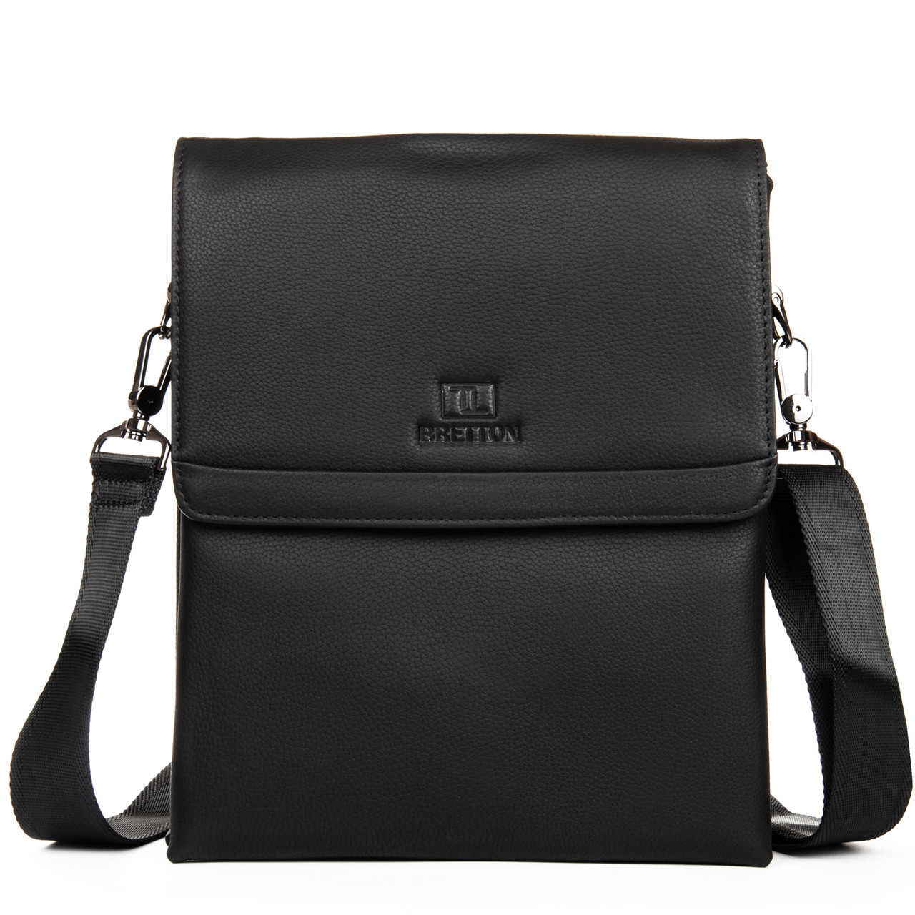 Сумка Чоловіча Планшет шкіра BRETTON 1665-3 black.Музькі сумки-планшети гуртом і в роздріб в Україні., фото 1