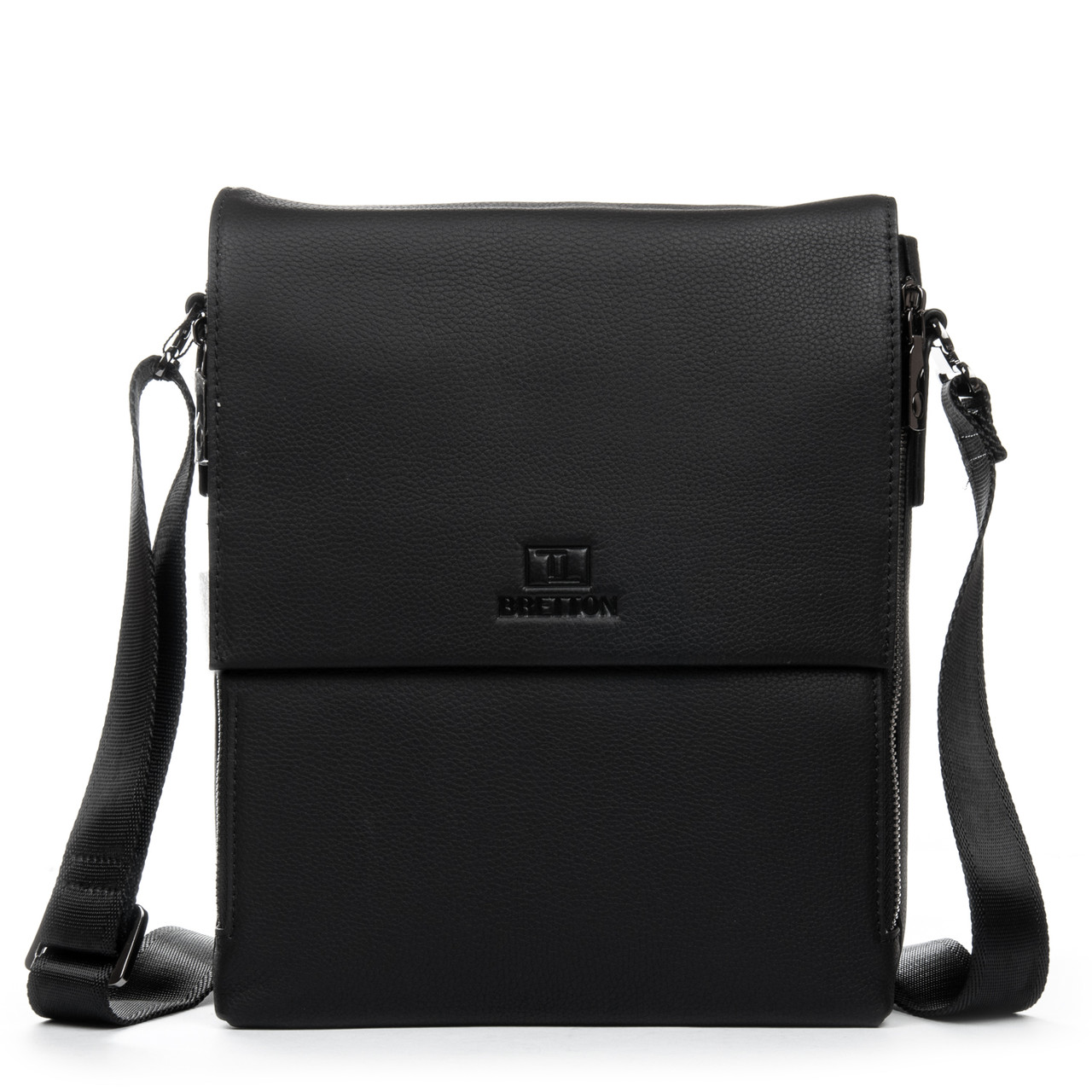 Сумка Чоловіча Планшет шкіра BRETTON 1709-3 black.Музькі сумки-планшети гуртом і в роздріб в Україні.