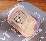 Ємність для сипких 1,5 л із 2 відділеннями та мірною шкалою, фото 10