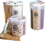 Ємність для сипких 1,5 л із 2 відділеннями та мірною шкалою, фото 7