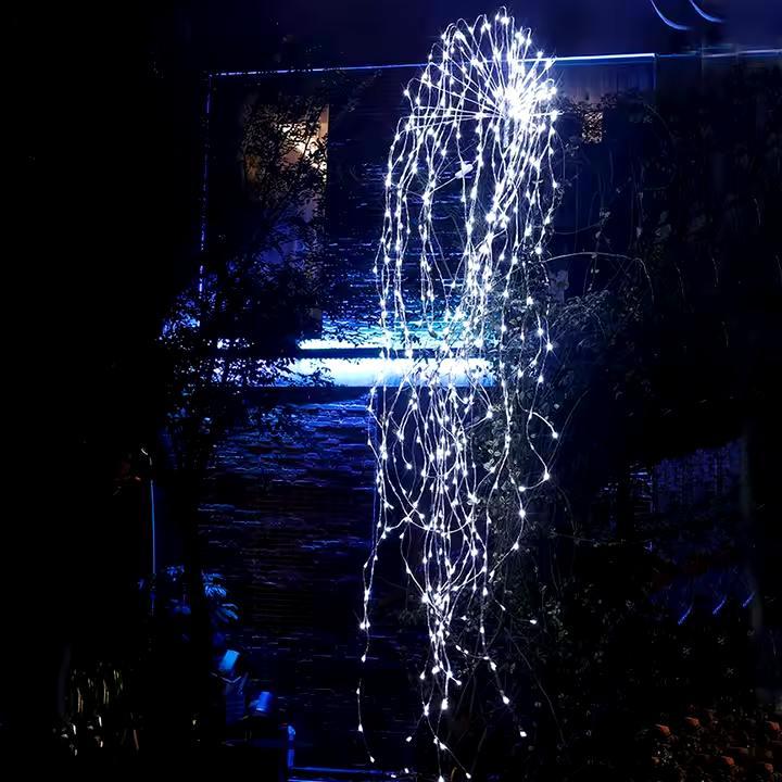 Гірлянда пучок роса "кінський хвіст" 500 Led 2.5 м від СЕТІ холодне біле світло, світлодіодна гірлянда на ялинку, фото 1