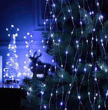 Гірлянда пучок роса "кінський хвіст" 500 Led 2.5 м від СЕТІ холодне біле світло, світлодіодна гірлянда на ялинку, фото 4