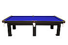 Більярдний стіл Корнет Gold 9 футів для гри в американський пул (ігрове поле ЛДСП 16 мм, лузи сітка мішок), фото 5