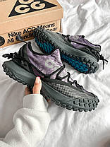 Зимові Чоловічі Кросівки Nike ACG Mountain Fly Low Violet / Найк АСГ Маунтін Флай Низькі Фіолетові з Чорним, фото 2