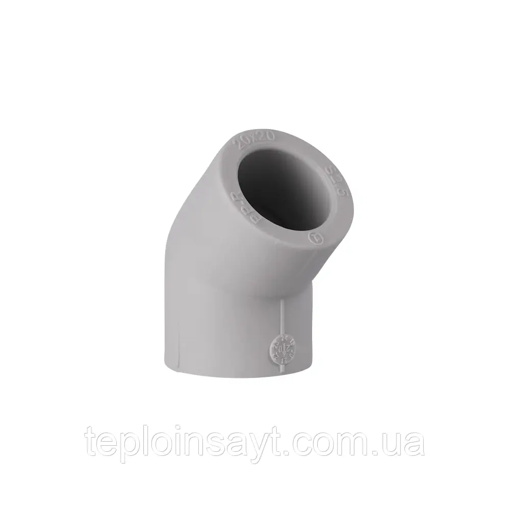 Кут ф20 (45) для поліпропіленових труб Thermo Alliance