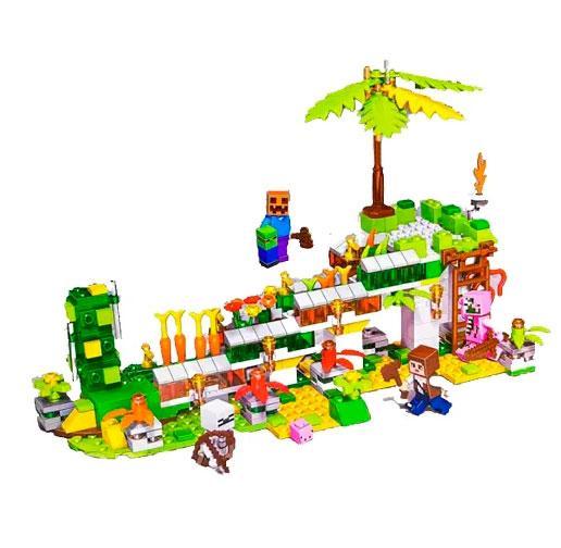 Конструктор Майнкрафт Чарівний сад Оранжерея My World QSO8 44085 (503 деталі) з LED підсвічуванням, фото 1