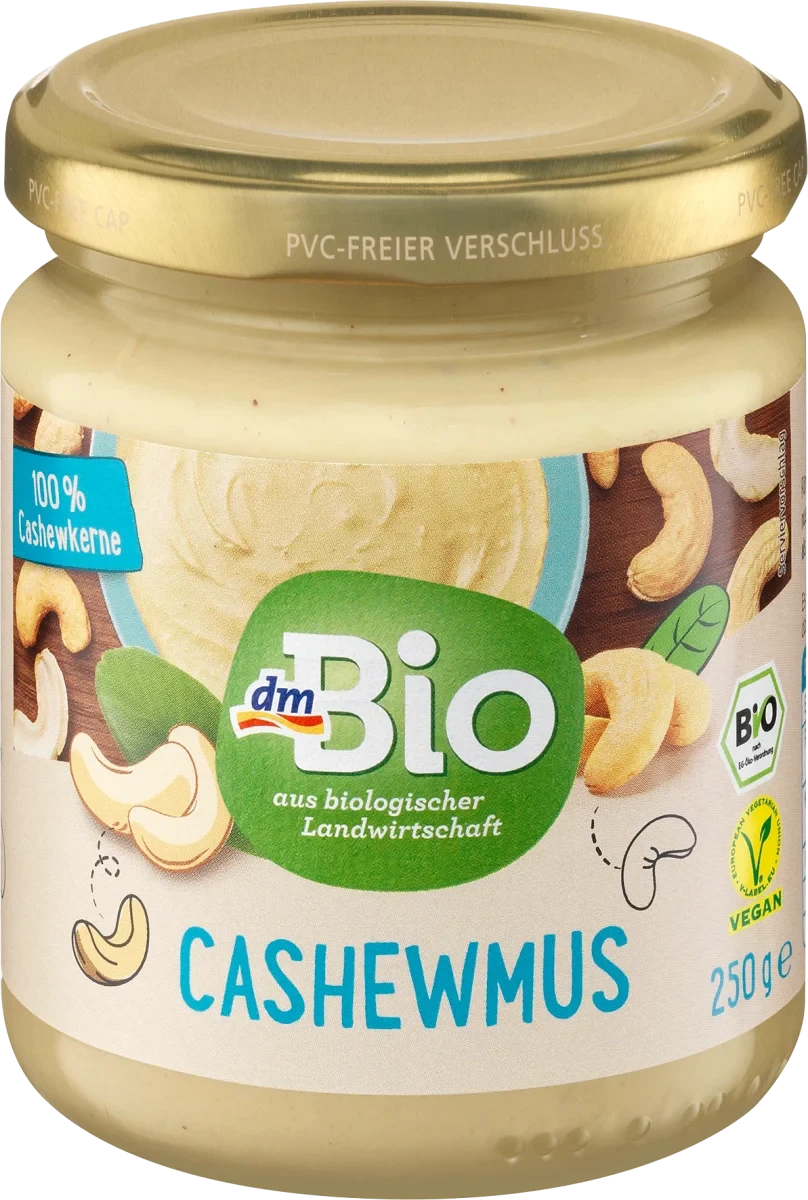 Органічне масло кешью dm Bio Cashewmus, 250 гр