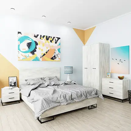 Ліжко Ascet 160*200 см Ательє світлий ТМ ARTinHEAD, фото 3