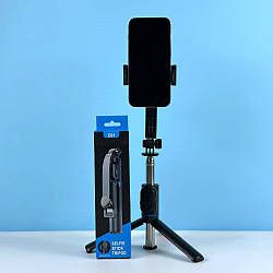 Монопод трипод на штативі 107 см для телефону з пультом ДУ С01 Selfie Stick Чорний 48603