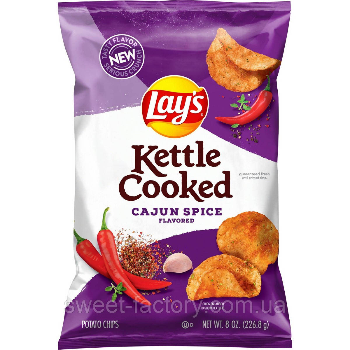 Чіпси Lay's Kettle Cooked Cajun Spice 226g, фото 1