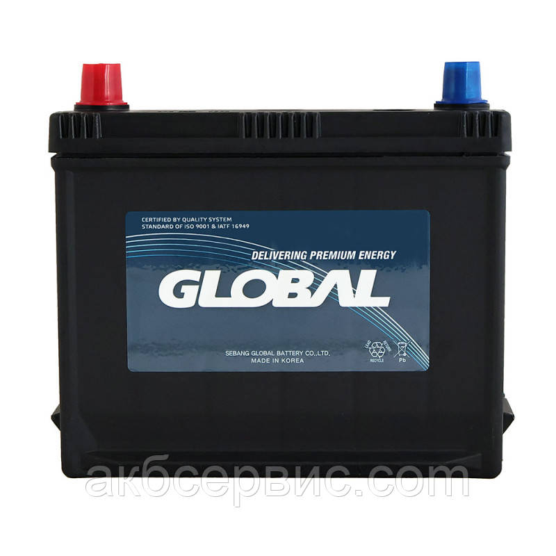 Автомобільний акумулятор GLOBAL Asia SMF 55Ah, 630A, L+ (SMF 22FR-84), фото 1