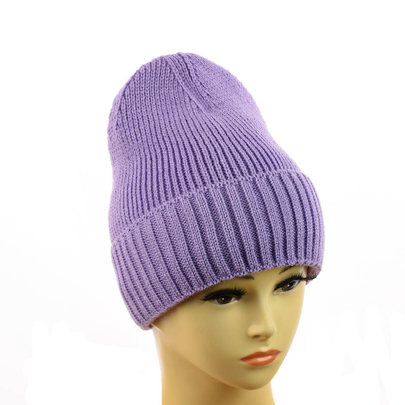 Зимова молодіжна шапка-біні "Софі" бузковий