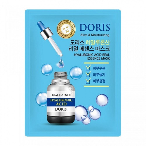 Ампульна маска з гіалуроновою кислотою Doris Hyaluronic Acid Real Essence Mask 25 мл, фото 1
