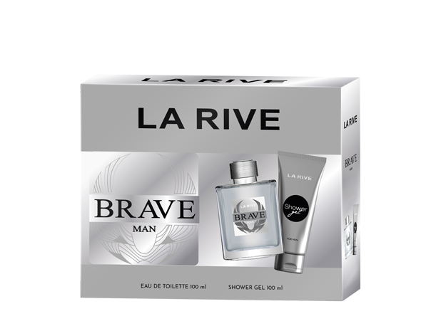 Чоловічий подарунковий набір La Rive Brave Man (Туалетна вода 100 мл + Гель для душу 100 мл), фото 1