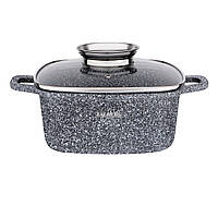 Каструля алюмінієва мармур 5,4 л 1226 SN — "I" Індукція
