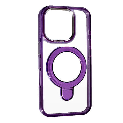Чохол Metal Holder With Magsafe для Apple iPhone 16 Pro Violet, фото 1