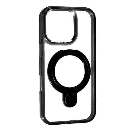 Чохол Metal Holder With Magsafe для Apple iPhone 16 Pro Max Black, фото 1