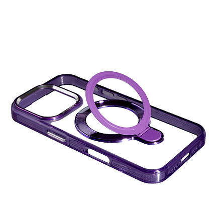 Чохол Metal Holder With Magsafe для Apple iPhone 16 Pro Max Violet, фото 1