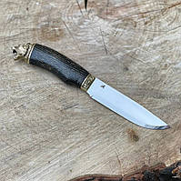 Ніж ТИГР Gorillas BBQ темний туристичний сталь 50Х14мф KN10