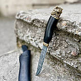 Ніж ВІКІНГ Gorillas BBQ  із травленням сталь 50х14мф KN1, фото 3