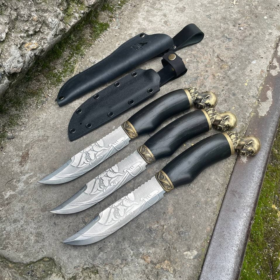 Ніж ГЕТЬМАН СІРКО Gorillas BBQ із травленям сталь 50х14мф KN4, фото 1