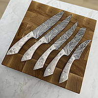 Набір кухонних ножів «Лисячий хвіст» 2.0 преміум версія сталь 65х13 KN108