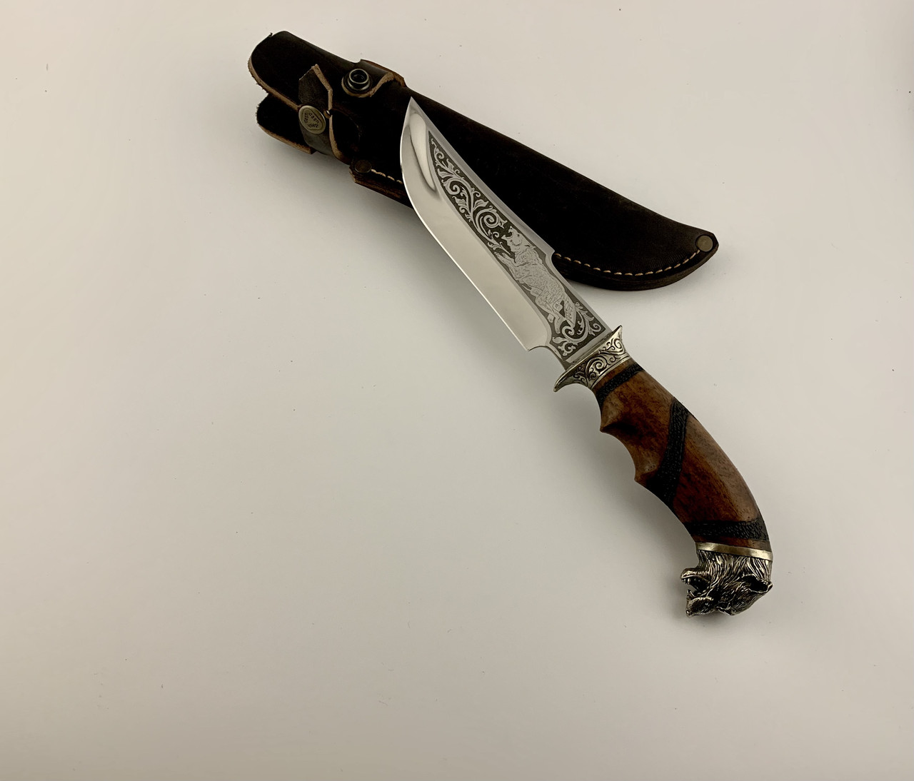 Ніж ручної роботи «Вовк» сталь 95х18, фото 1